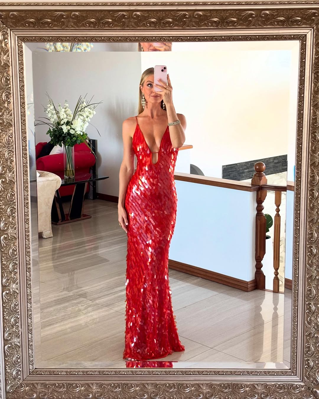 Selene V-Neck Backless Maxi Dress