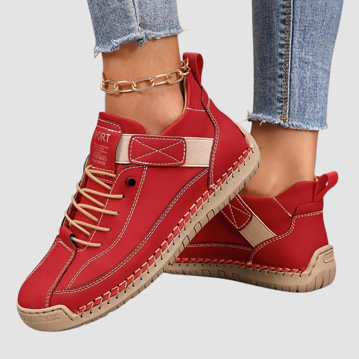 Ridley Orthopedic Slip-On Sneakers Wide Fit Leather