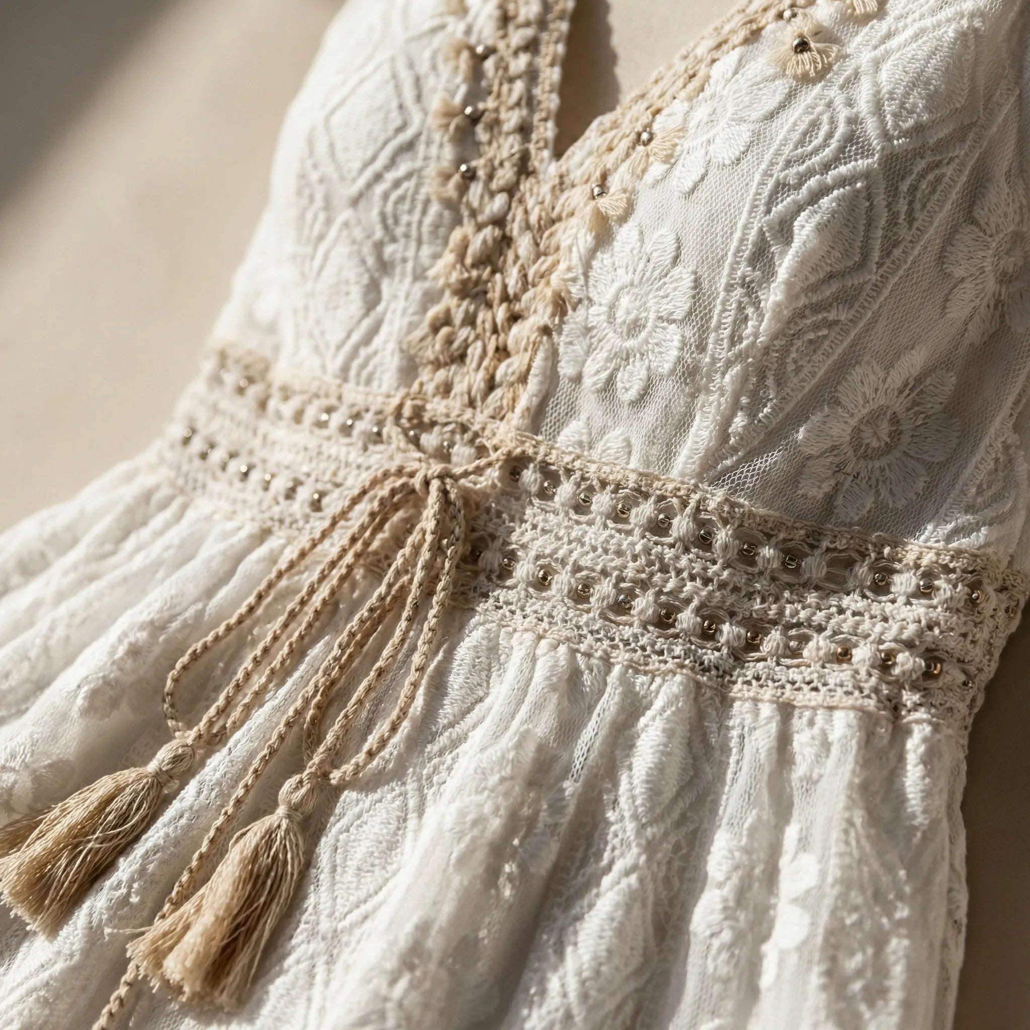 Savina Sleeveless V-Neck Lace Maxi Dress
