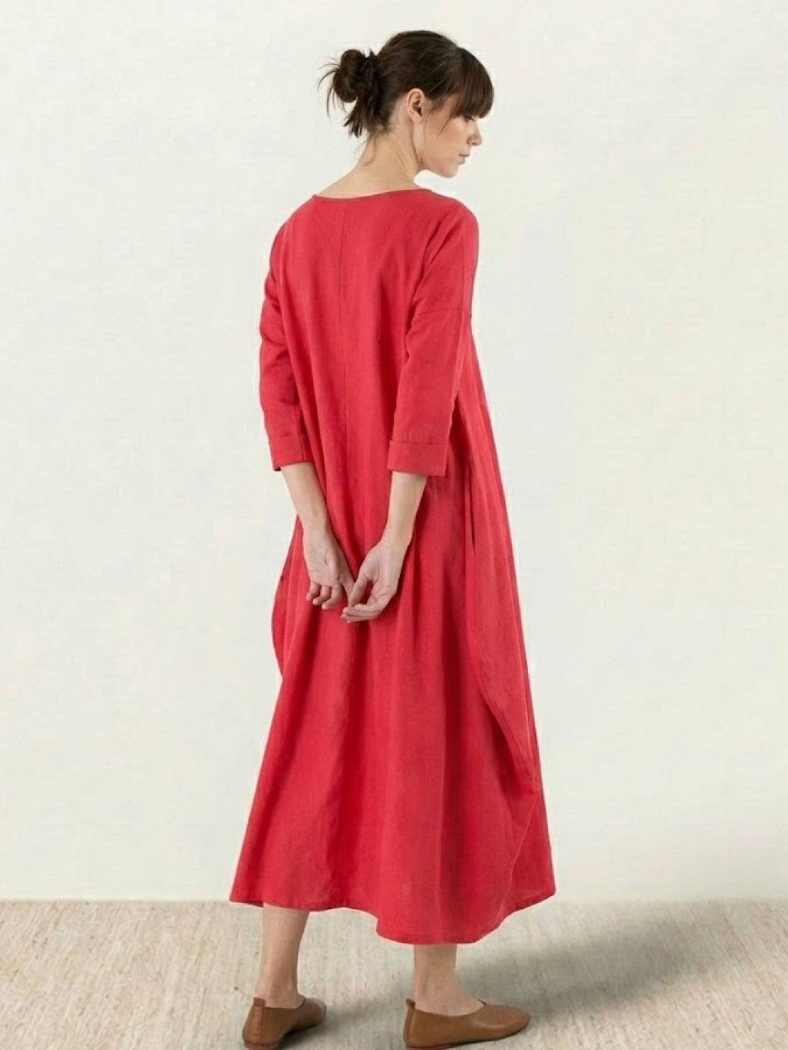 Bellwood Oversized 3/4 Sleeve Maxi Dress