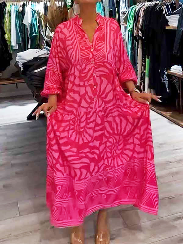 Valencia V-Neck Long Sleeve Maxi Dress