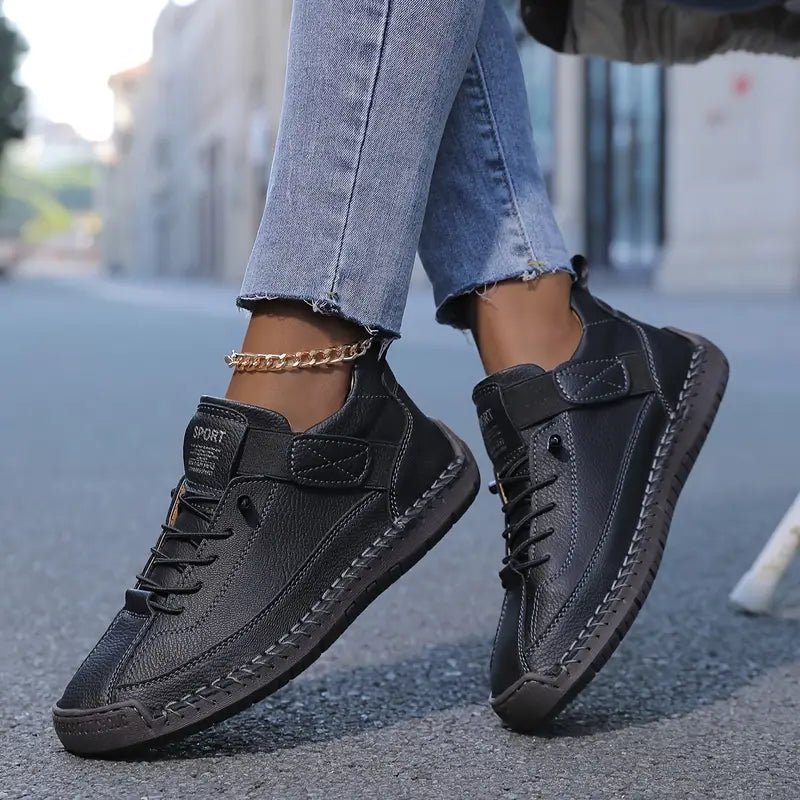 Ridley Orthopedic Slip-On Sneakers Wide Fit Leather