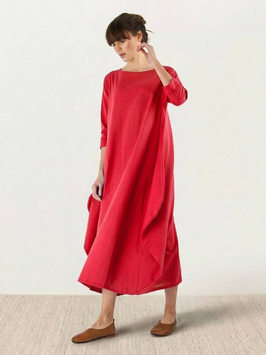 Bellwood Oversized 3/4 Sleeve Maxi Dress