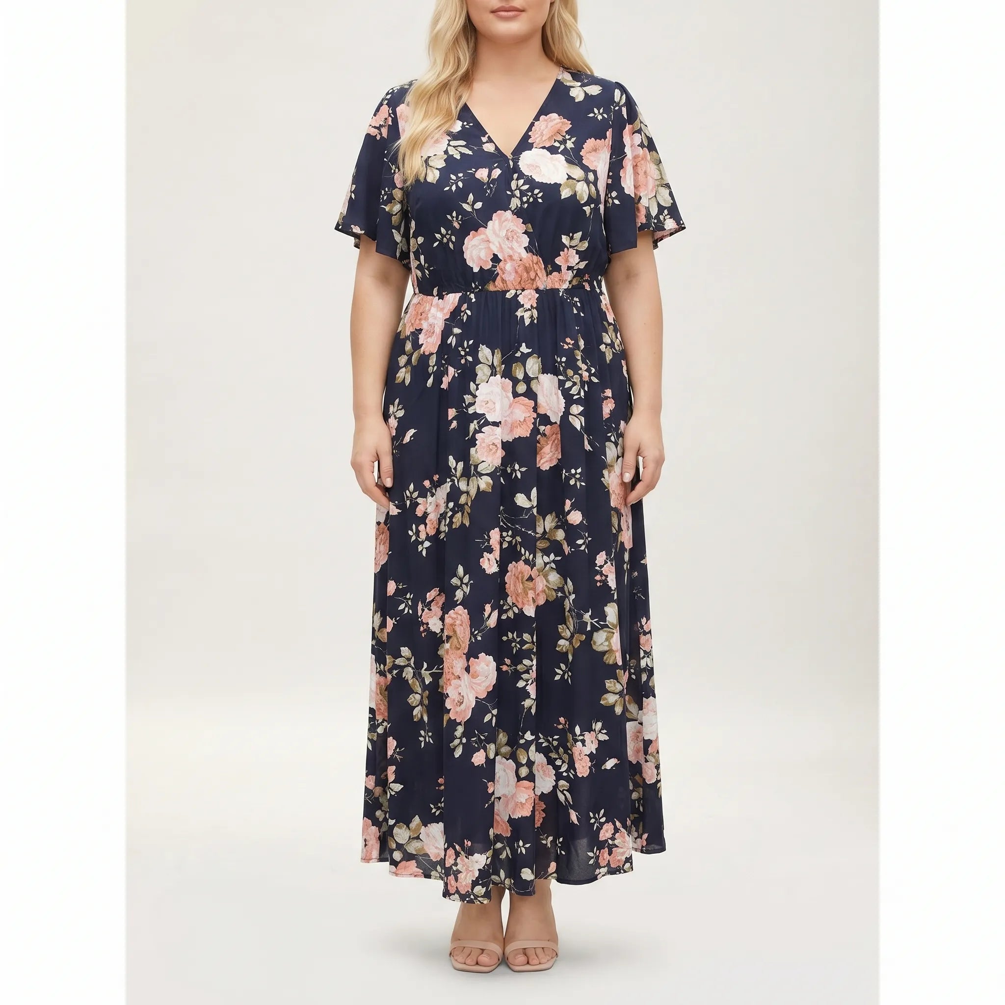 Bellevue V-Neck Floral Maxi Dress