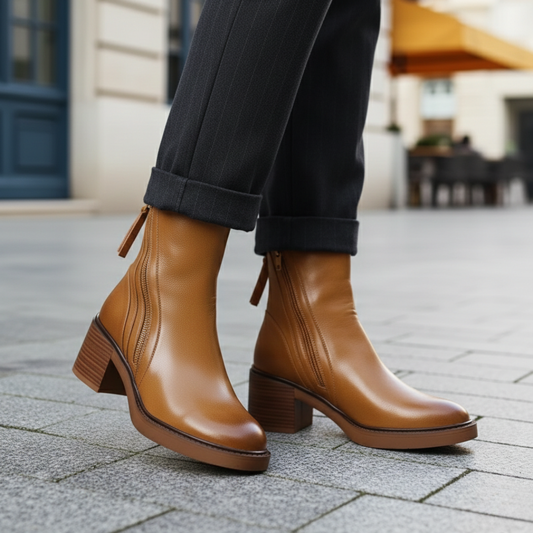 Carlisle Orthopedic Faux Leather Boots
