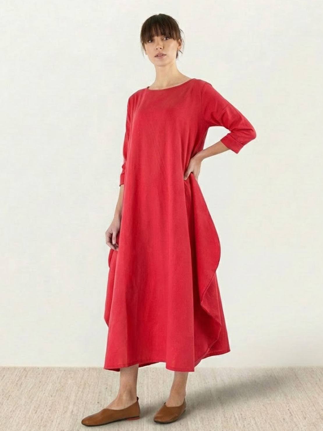 Bellwood Oversized 3/4 Sleeve Maxi Dress