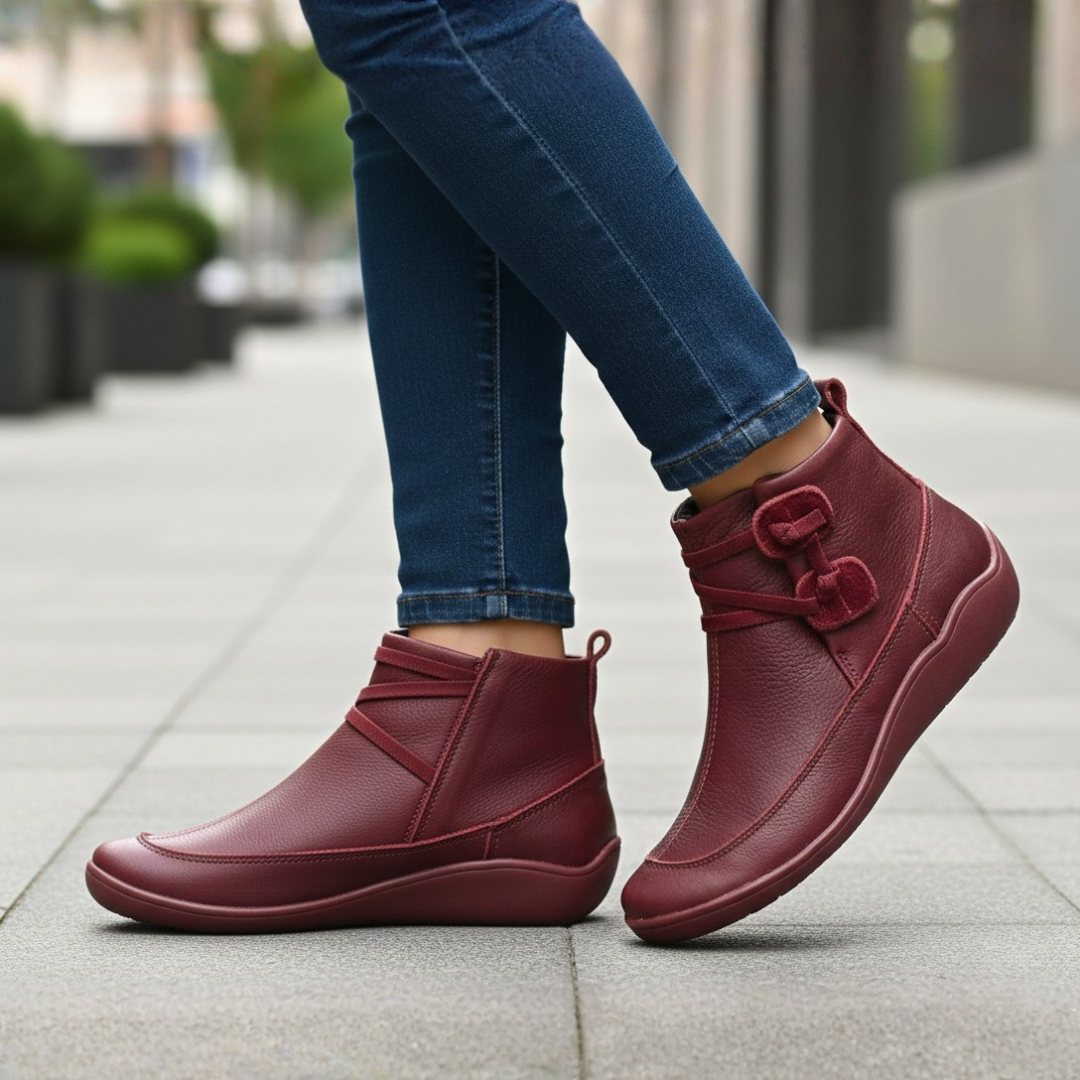 Novara Orthopedic Faux Leather Slip-On Shoes