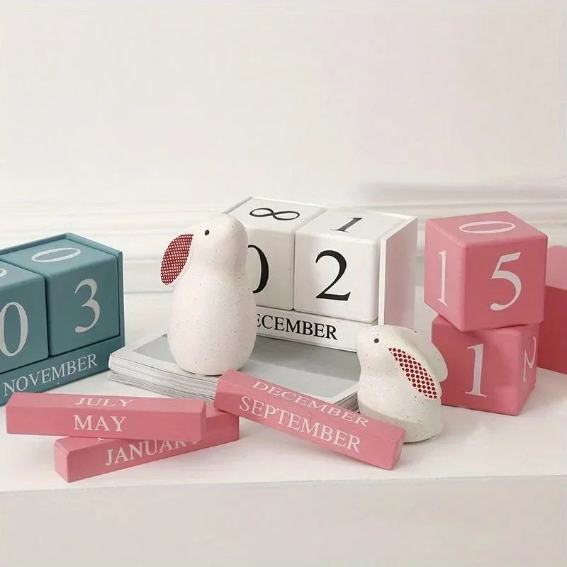 Wooden Calendar Cubes
