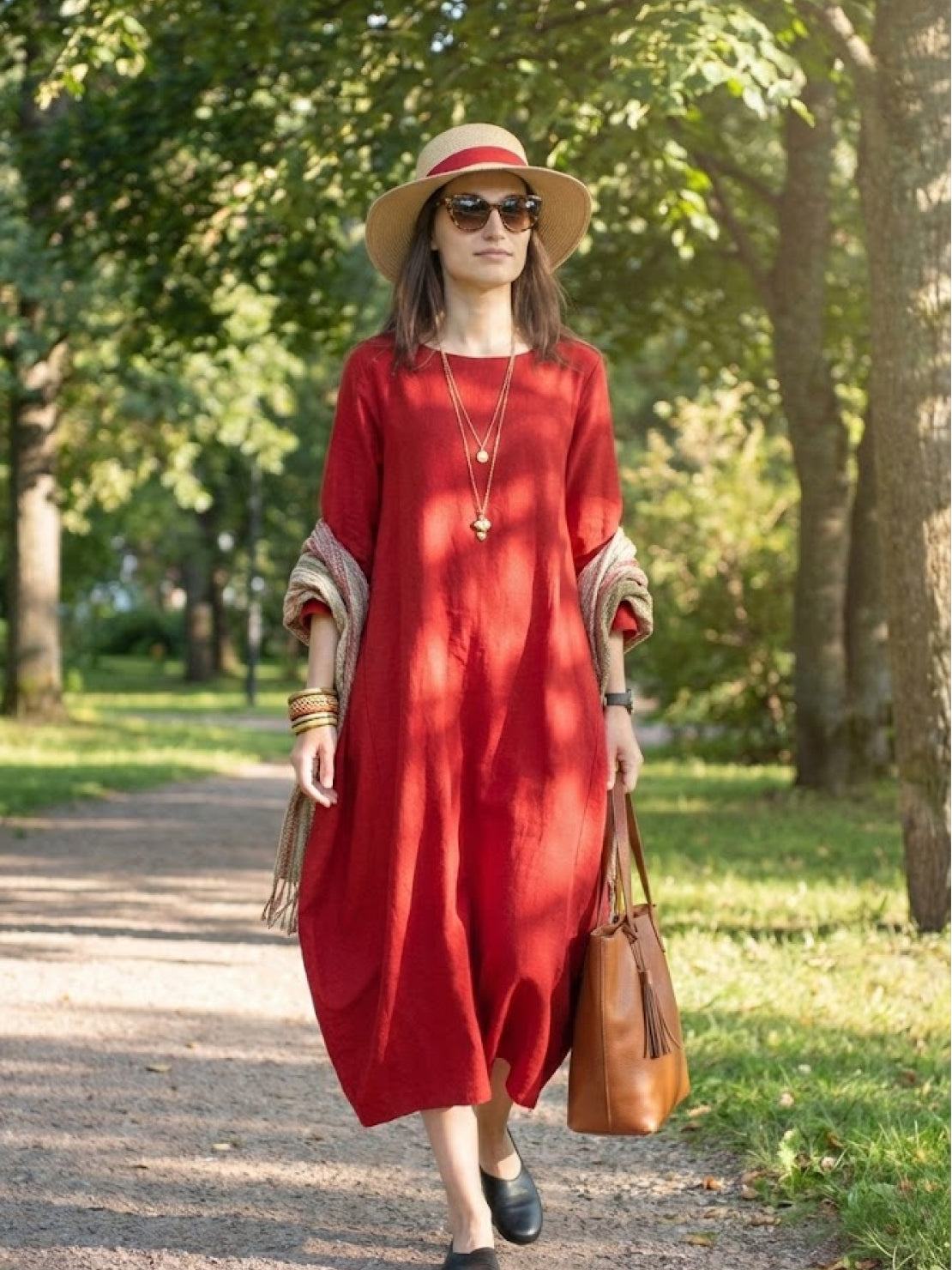 Bellwood Oversized 3/4 Sleeve Maxi Dress