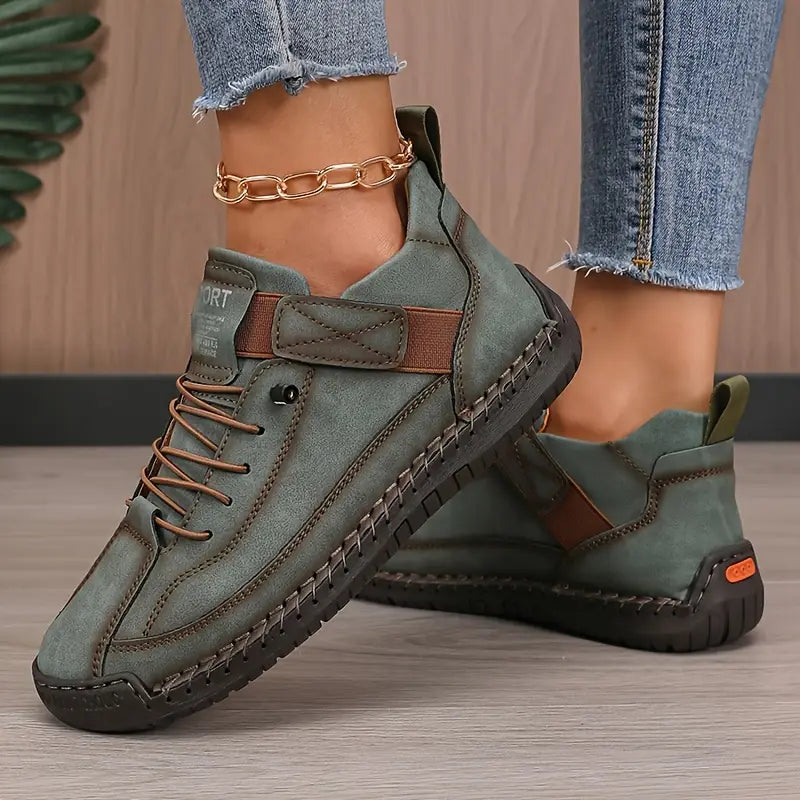 Ridley Orthopedic Slip-On Sneakers Wide Fit Leather