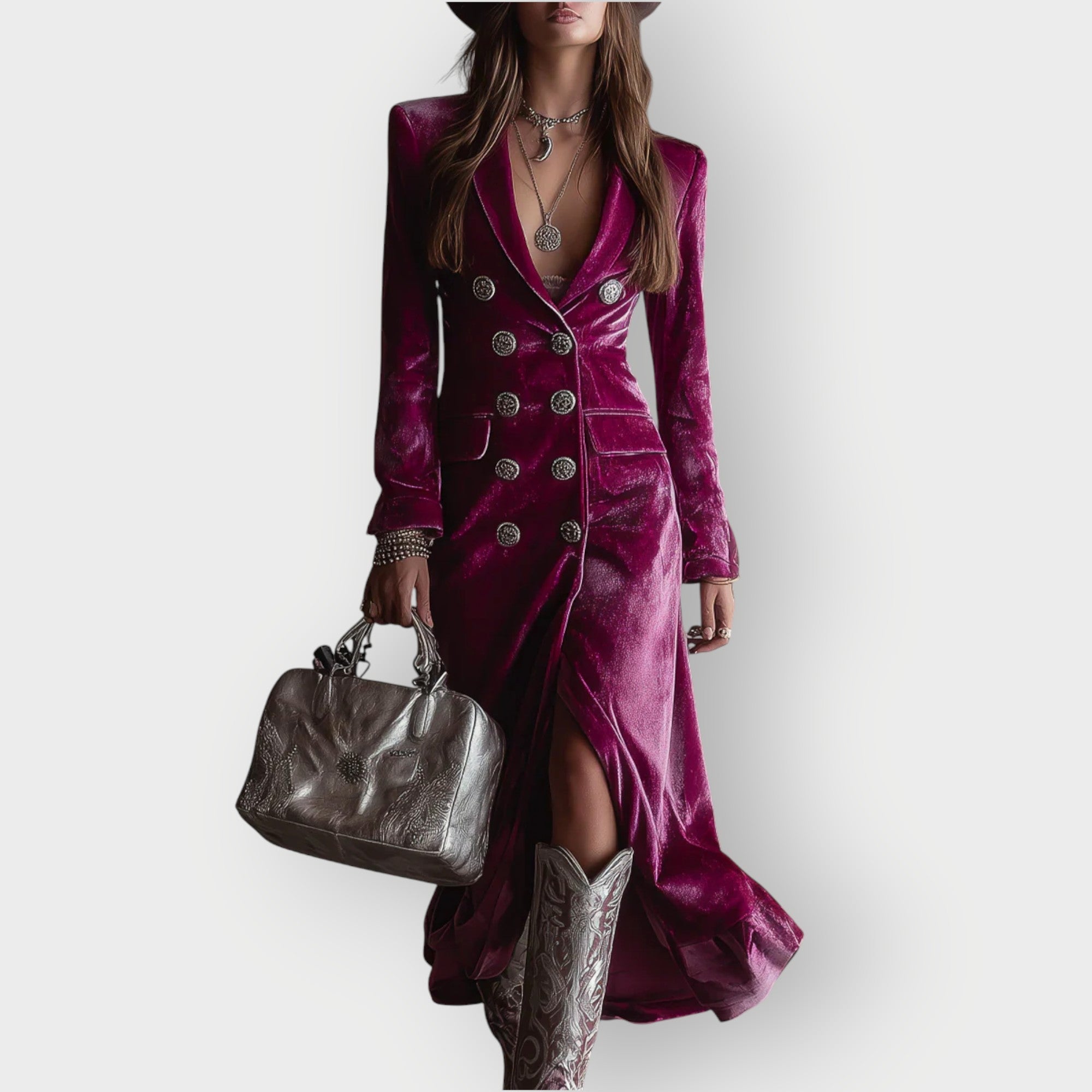 Bellamy Double Breasted Blazer Maxi Dress