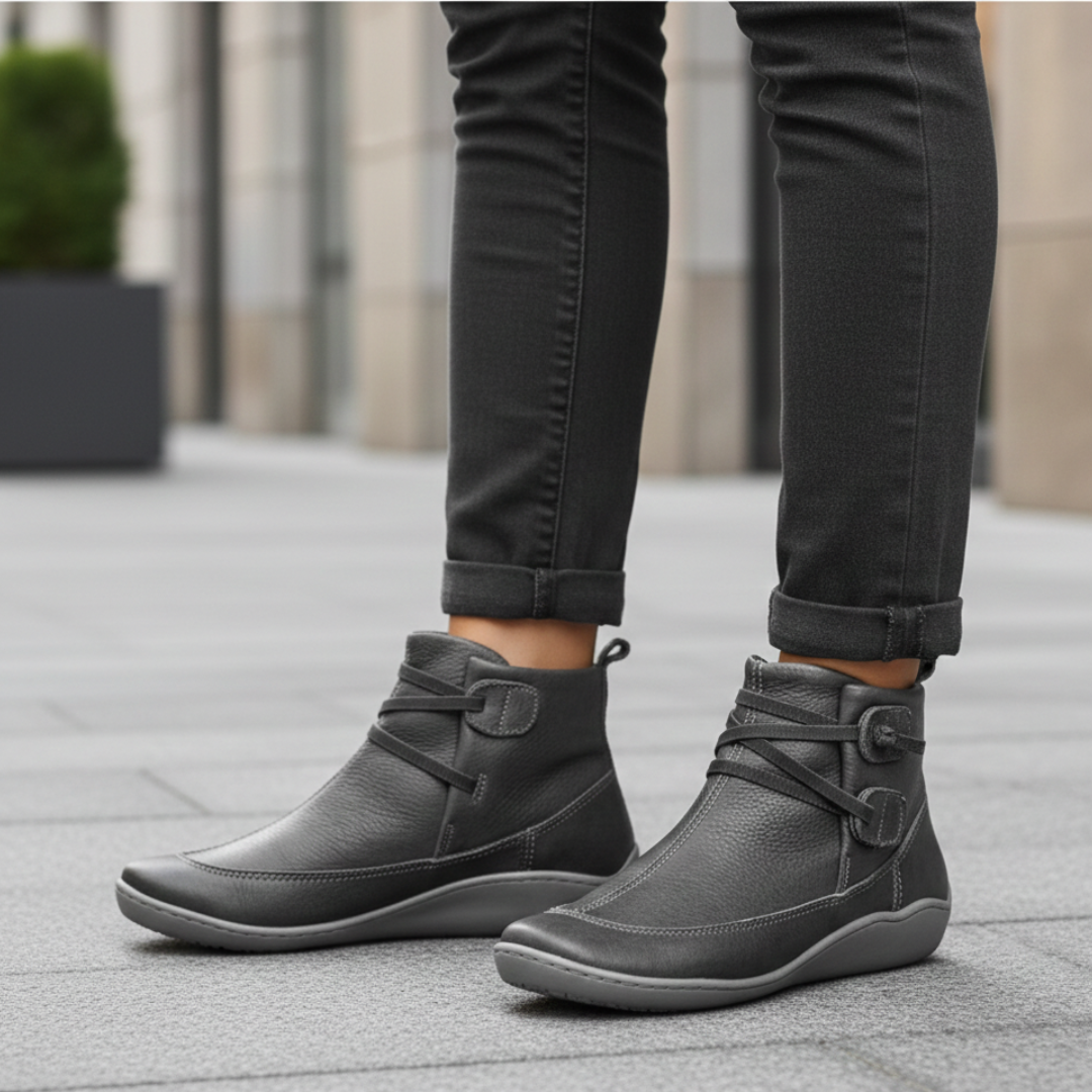 Novara Orthopedic Faux Leather Slip-On Shoes