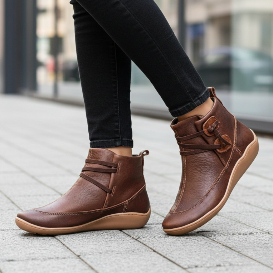 Novara Orthopedic Faux Leather Slip-On Shoes